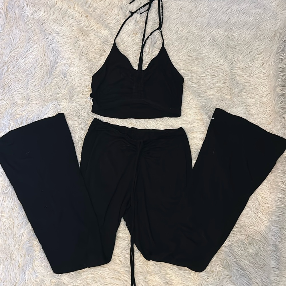 Size small black tie two piece